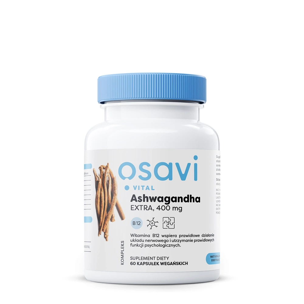 Osavi - Ashwagandha Extra (Vital) 400mg - 60 Kapsułek 