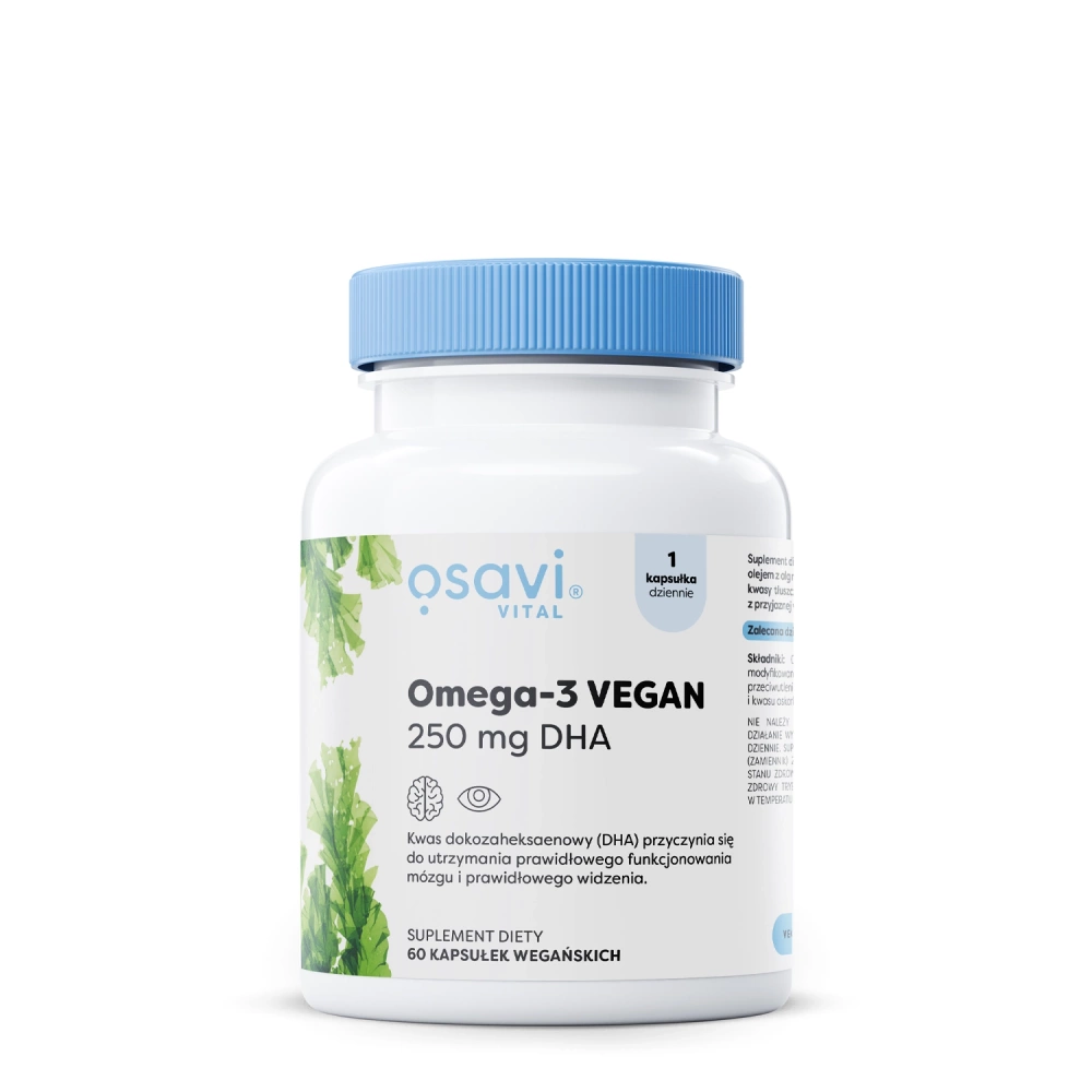 Osavi - Omega-3 Vegan (Vital) 250mg DHA - 60 Kapsułek Miękkich 