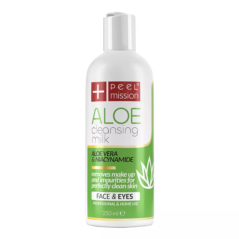 Peel Mission - Aloe Cleansing Milk Face & Eyes - Delikatne Mleczko do Demakijażu - 250ml