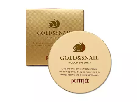 Petitfee - Gold & Snail Hydrogel Eye Patch - Hydrożelowe Płatki Pod Oczy - 30 kompletów