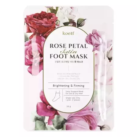 Petitfee - Koelf Rose Petal Satin Foot Mask - Maska do Stóp - 2szt.