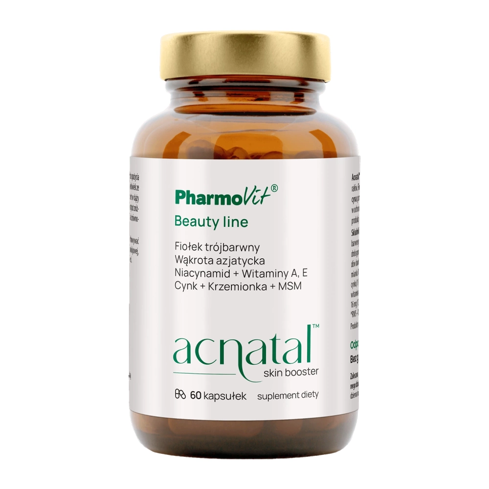 Pharmovit - Acnatal Skin Booster - Suplement Diety Wspomagający Walkę z Trądzikiem - Kapsułki - 60szt