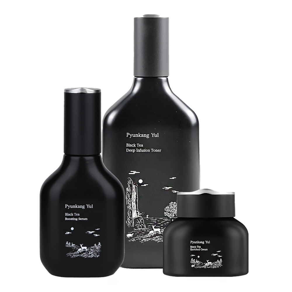 Pyunkang Yul - Black Tea Line Gift Set - Zestaw Ujędrniający