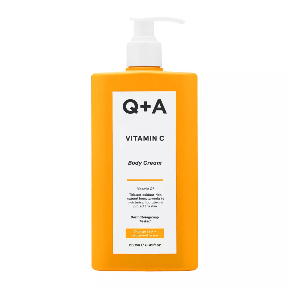 Q+A - Vitamin C Body Cream - Antyoksydacyjny Balsam do Ciała z Witaminą C - 250ml