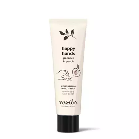 Resibo - Happy Hands - Krem do Rąk - Zielona Herbata & Brzoskwinia - 50ml