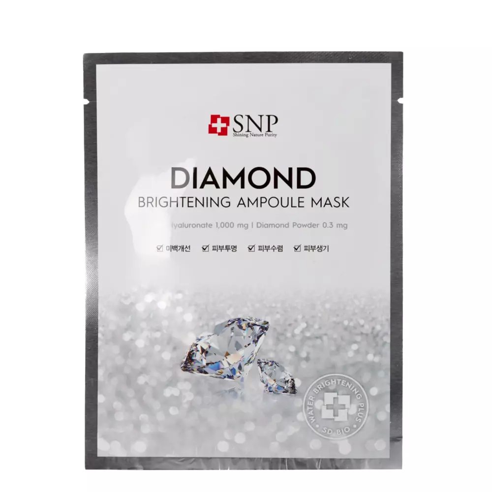 SNP - Diamond Brightening Ampoule Mask - Diamentowa Maska w Płachcie - 25ml