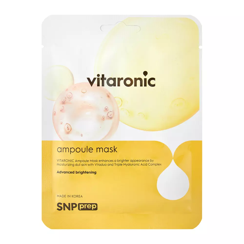 SNP - Prep Vitaronic Ampoule Mask - Rozświetlająca Maseczka do Twarzy - 25ml/1szt.