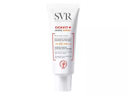 SVR - Cicavit+ Creme SPF50+ - Krem Kojąco-Regenerujący z Bardzo Wysoką Ochroną Przeciwsłoneczną - 40ml