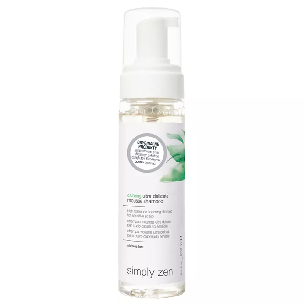 Simply Zen - Calming Ultra Delicate Mousse Shampoo - Delikatny Szampon w Piance do Wrażliwej Skóry Głowy - 200ml