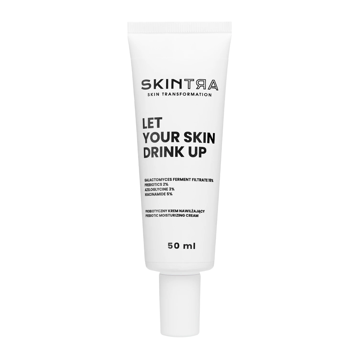 SkinTra - Let Your Skin Drink Up - Prebiotyczny Krem Nawilżający - Tuba 50ml 