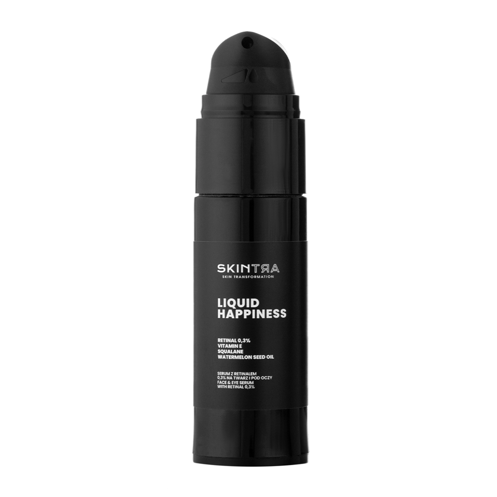 SkinTra - Liquid Happiness - Serum z Retinalem 0,3% na Twarz i pod Oczy - 30ml