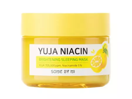 Some By Mi - Yuja Niacin Brightening Sleeping Mask - Rozjaśniająca Maska do Twarzy - 60g