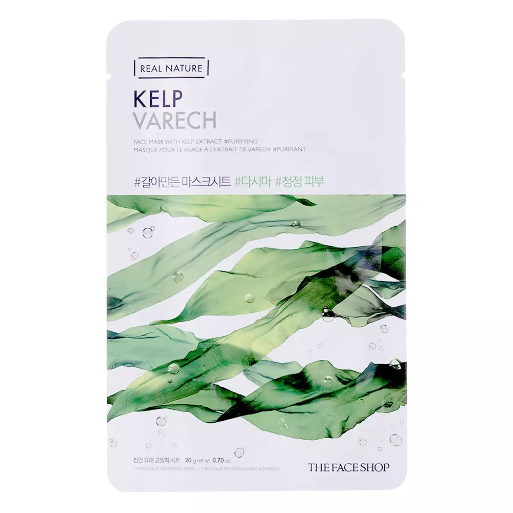 The Face Shop - Natural Mask - Kelp - Maska w Płachcie z Wyciągiem z Wodorostów - 20g