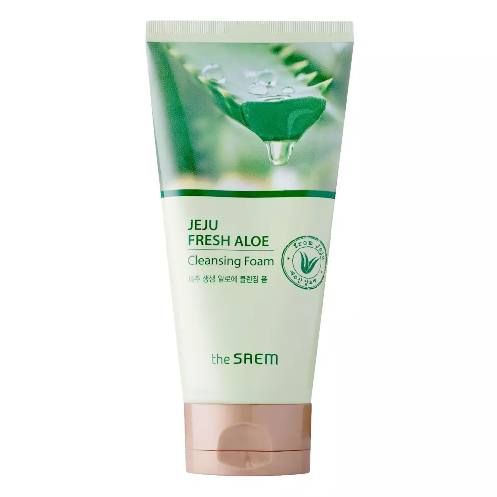 The Saem - Jeju Fresh Aloe Cleansing Foam - Nawilżająca Pianka do Mycia Twarzy z Aloesem - 150ml