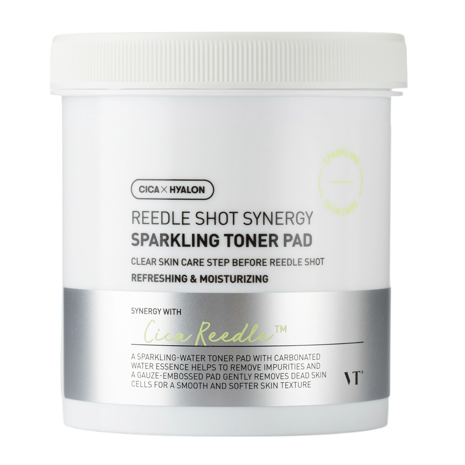 VT Cosmetics - Reedle Shot Synergy Sparkling Toner Pad - Wygładzające Płatki do Twarzy - 80szt/200ml