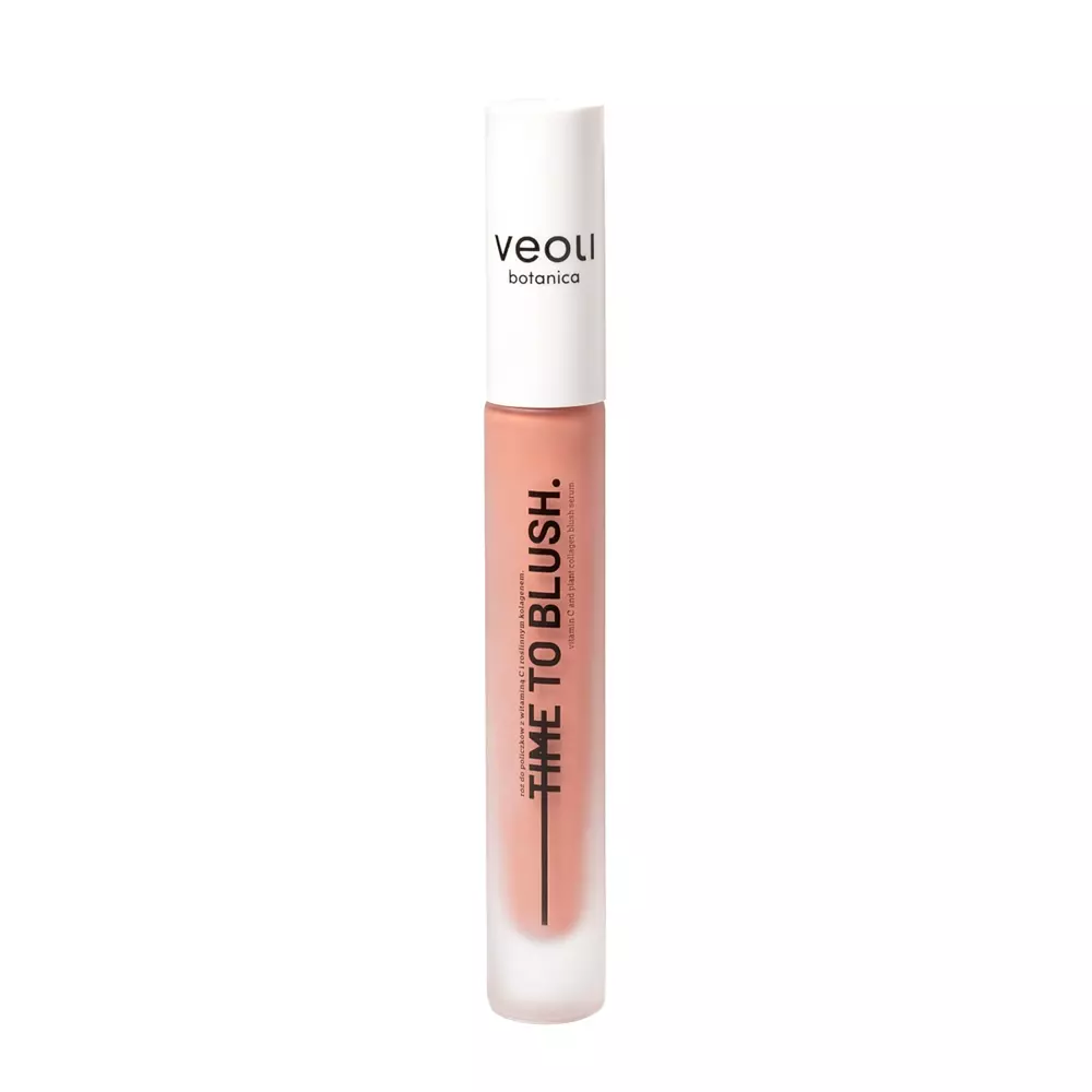 Veoli Botanica - Time to Blush - Róż do Policzków z Witaminą C i Roślinnym Kolagenem - 10ml