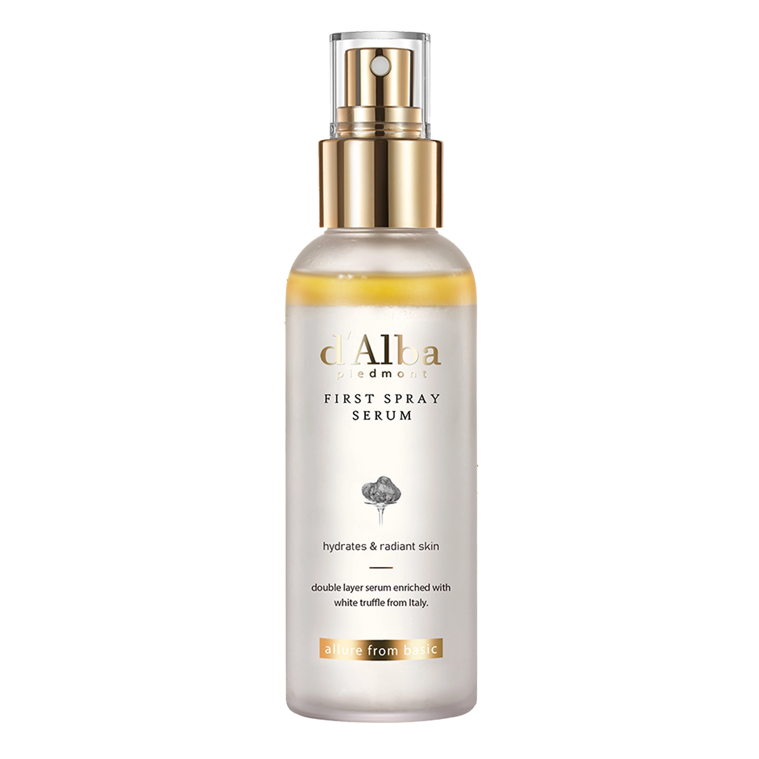 d'Alba - White Truffle First Spray Serum - Rozświetlająco-Nawilżajace Serum do Twarzy w Mgiełce - 100ml